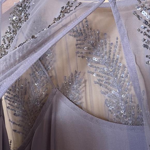 Aidan Mattox Gray Sequin Dress - Picture 7 of 12